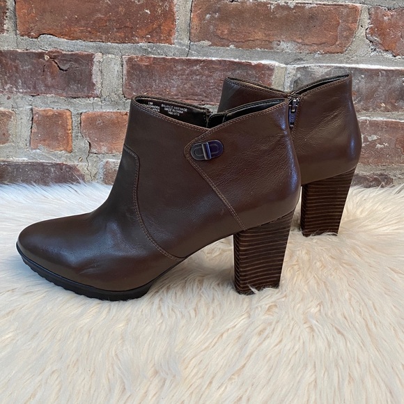 Easy Spirit Kassandra Dark Gray Leather Ankle Boots, Size 11M - Picture 8 of 16